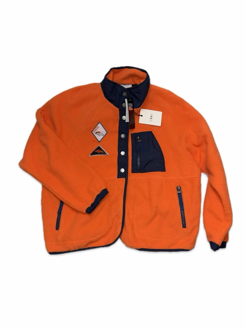 Women's WEAR by Erin Andrews NFL Licensed Denver Broncos Fleece Full-Snap Jacket